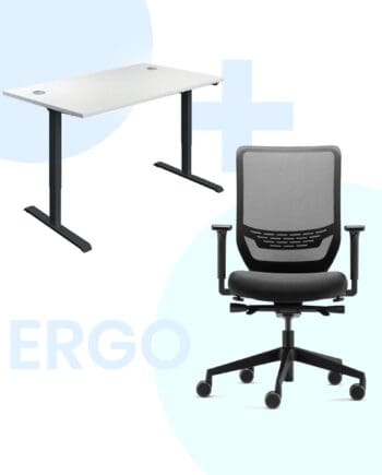 chaise et table de bureau ergonomique